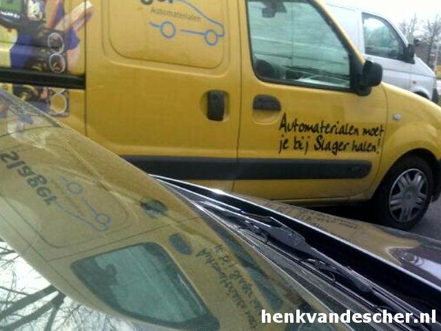 Slager :: Automaterialen moet je bij slager halen